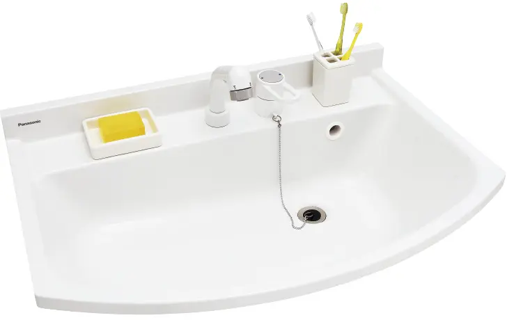 洗面化粧台 3面鏡 W750 未使用品 TOTO 洗面化粧台 Vシリーズ W750 三面鏡 H1800 片引き出し 扉